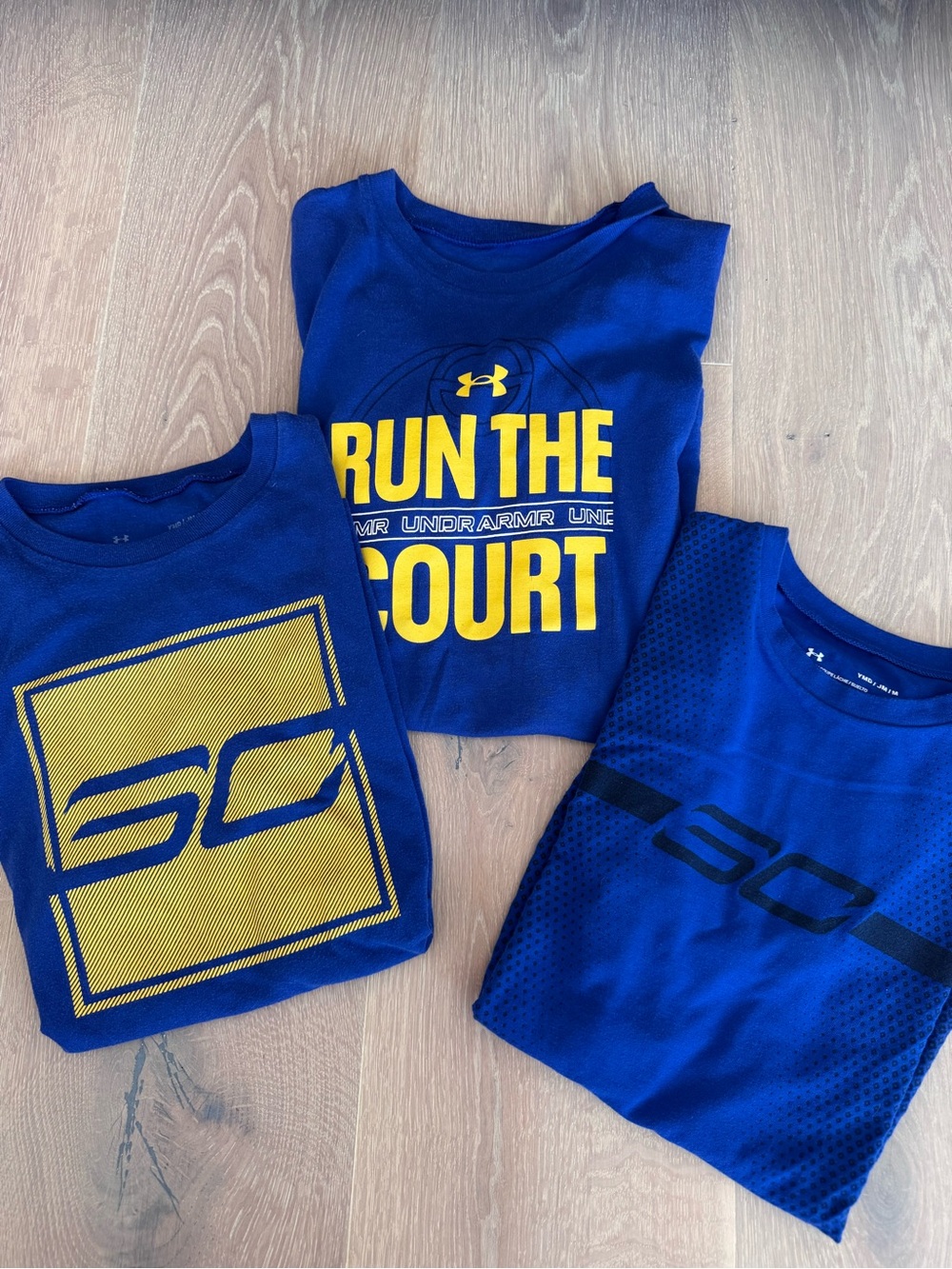 Under Armour Boys' Blue Steph Curry Tees
